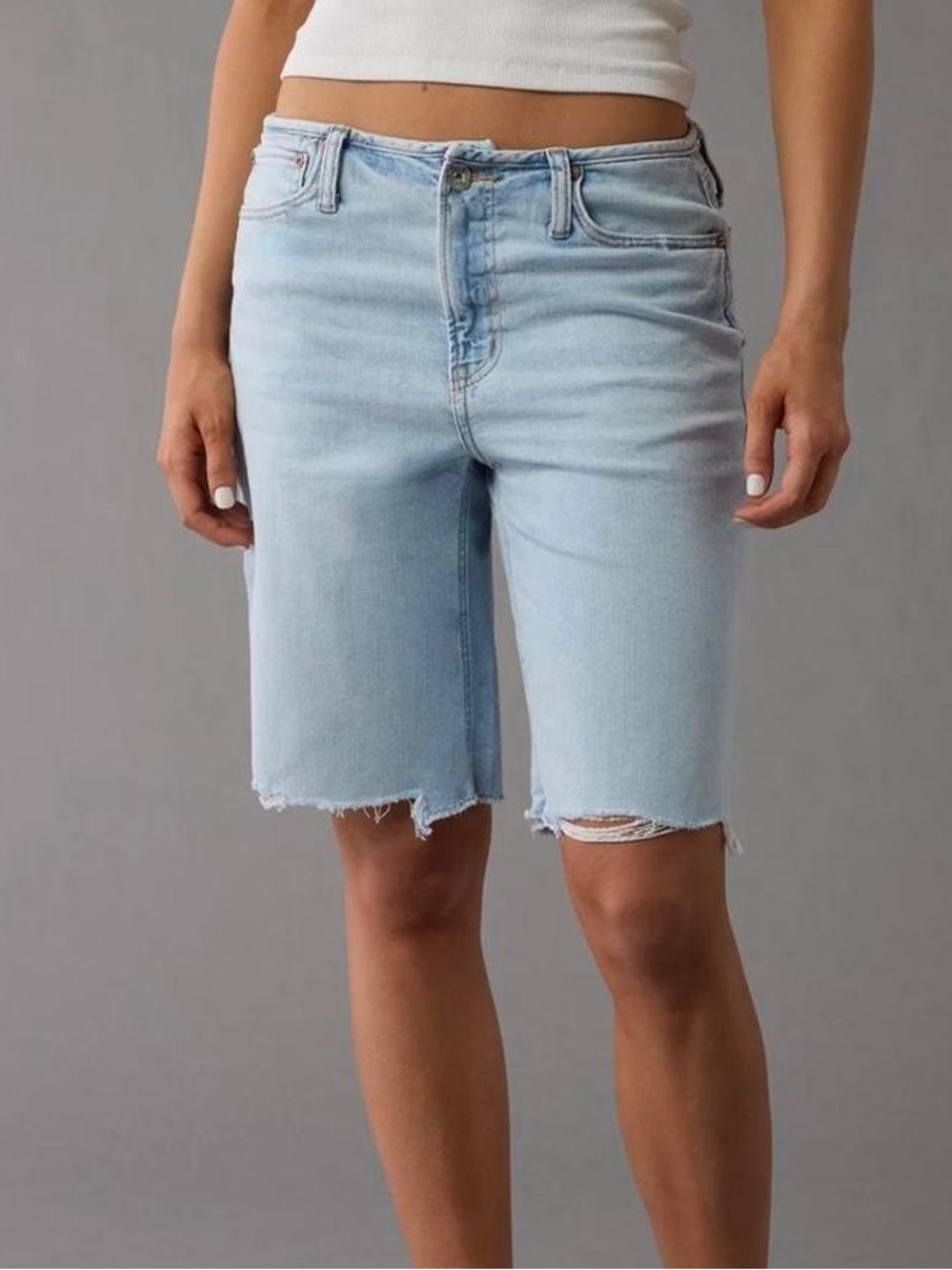 AE 11" Dreamy Drape Stretch High-Waisted Jort